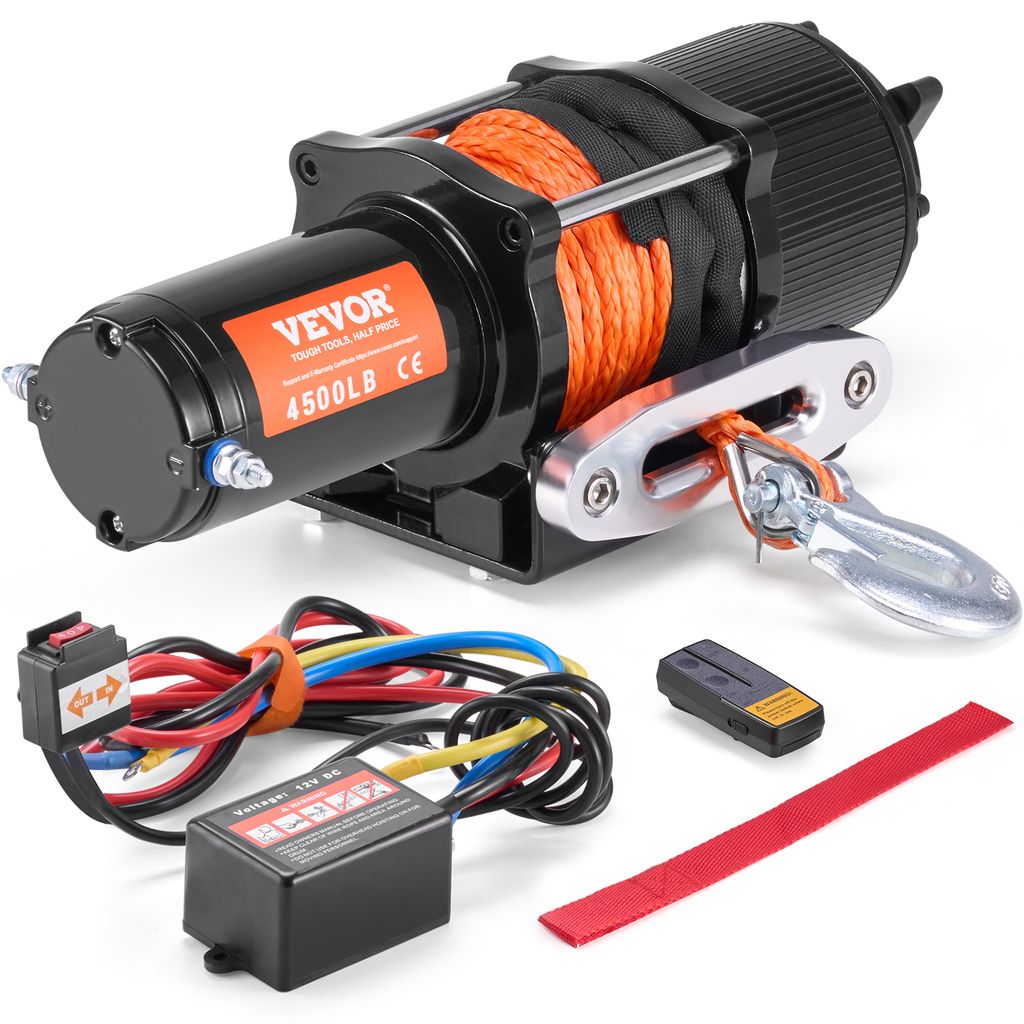 VEVOR Elektrische Seilwinde, 2041 kg, Elektrowinde 12 V DC Produktbild 
