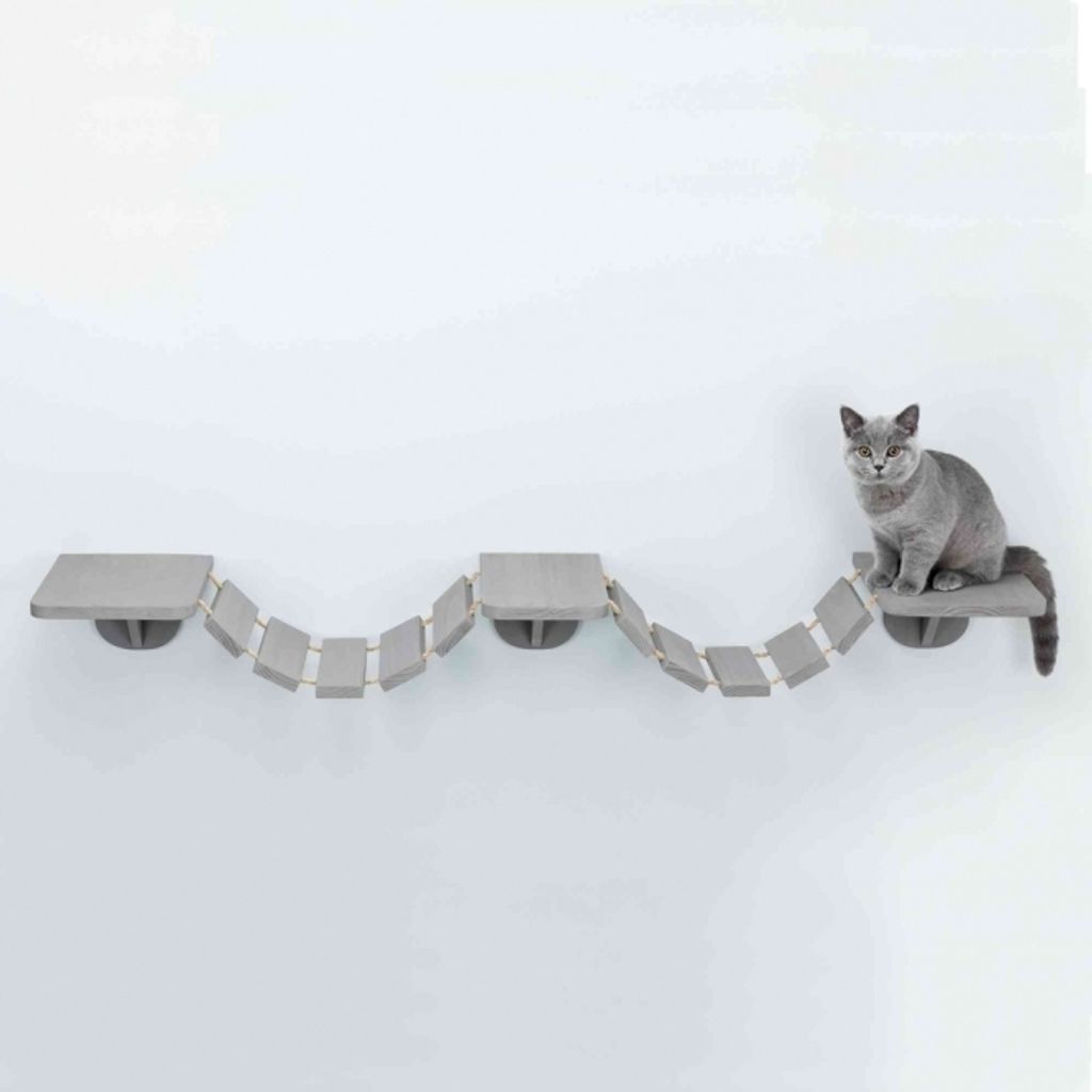 TRIXIE Wandmontierte Katzenkletterleiter 150 x 30 cm Taupe Produktbild 11