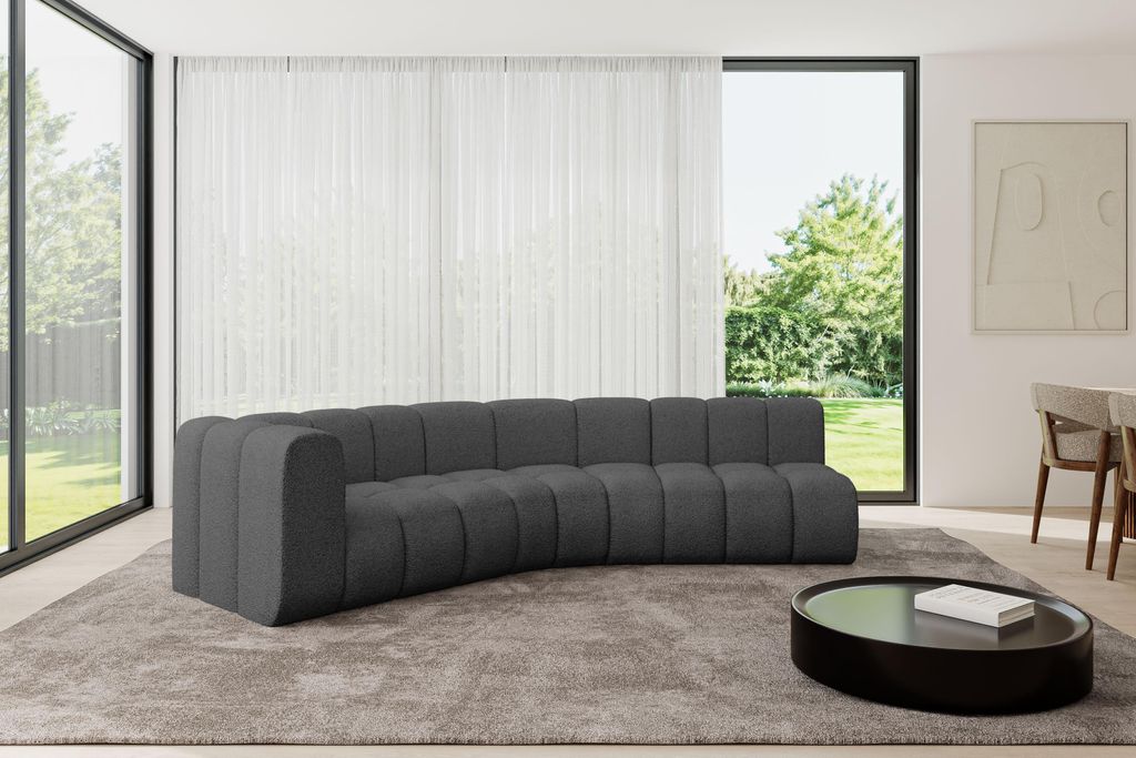 ALTDECOR Modulares Sofa Ecksofa in L-Form - Karex-L1 - 308x194x70 cm Grau - Corner modular Sofa Eckcouch Couch Wohnlandschaft Cauchsofa Bodensofa P...