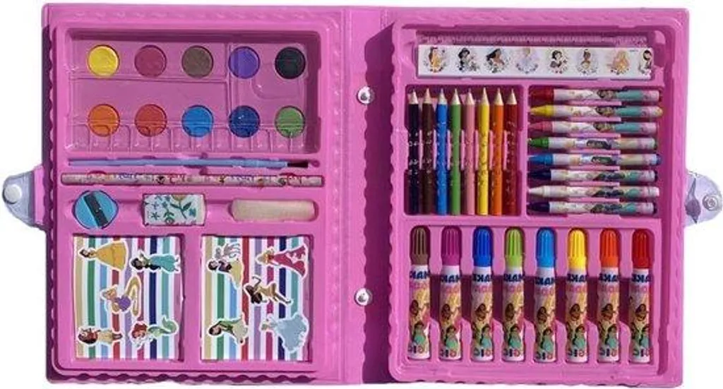 Lot de 52 Marqueurs Aquarelle et Crayons Pastel - Kit Dessin Enfant