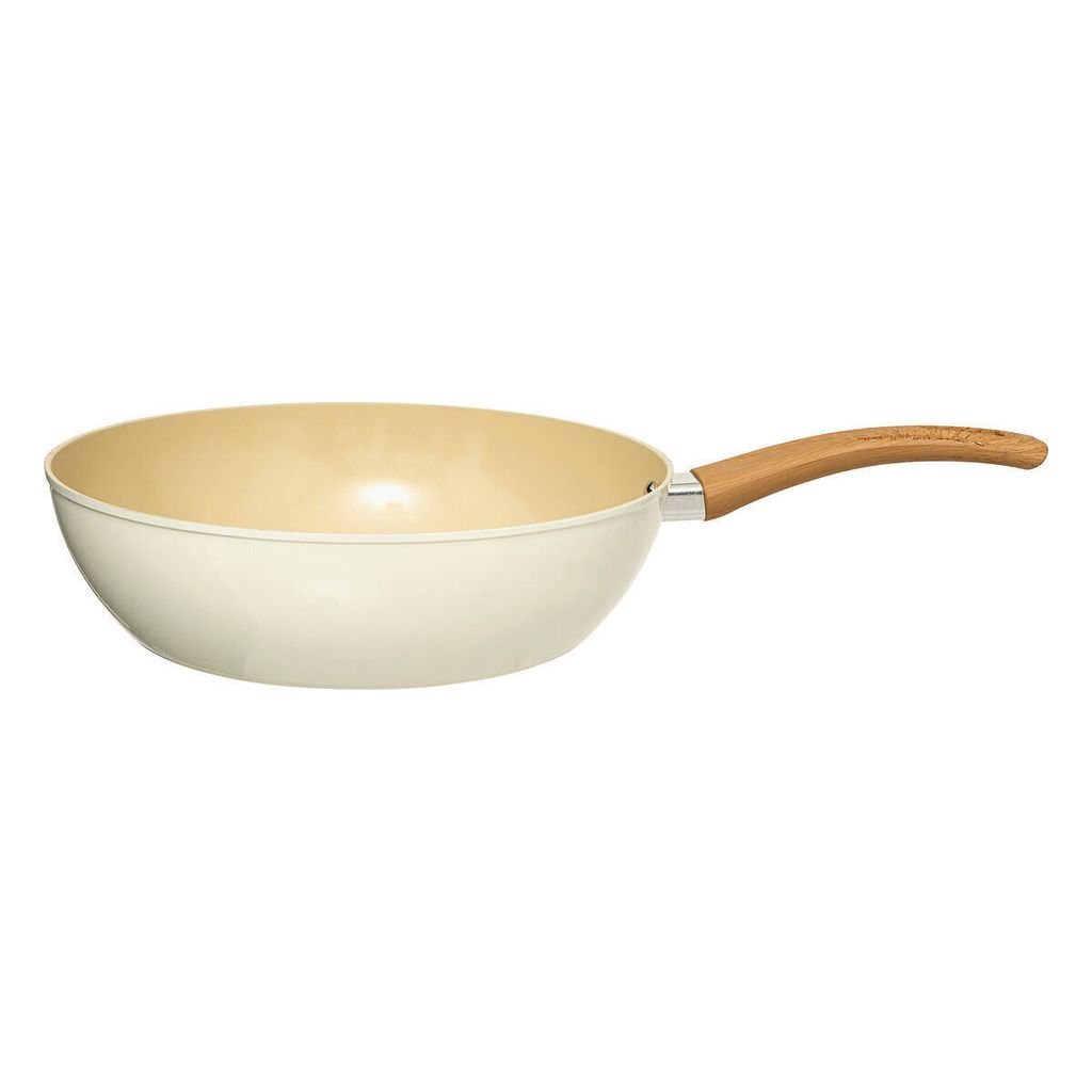 Sauteuse "harmony" d28cm aus geschmiedetem aluminium beige - 5 five simply smart