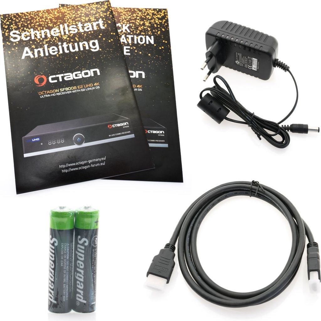 OCTAGON SF8008 4K UHD E2 DVB-S2X & DVB-C/T2 Linux Combo Produktbild 5