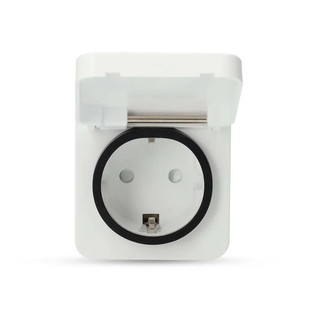 Prise intelligente 3680W avec Wattmètre SmartLife Zigbee 3.0 IP44 Blanc