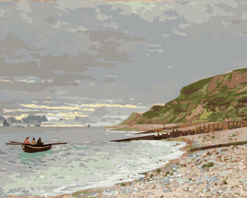 Zuty - Malen nach Zahlen - LA POINTE DE LA HÈVE, SAINTE-ADRESSE (CLAUDE MONET), 40x50 cm, mit Keilrahmen (bereits gespannt)