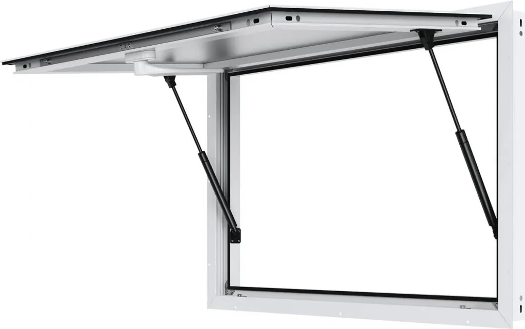 Fenêtre de snack-bar en aluminium 915x610mm avec marquise de protection
