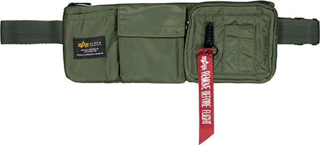 Alpha Industries Crew Utility Tasche - Sacoche Bandoulière Tactique Noire