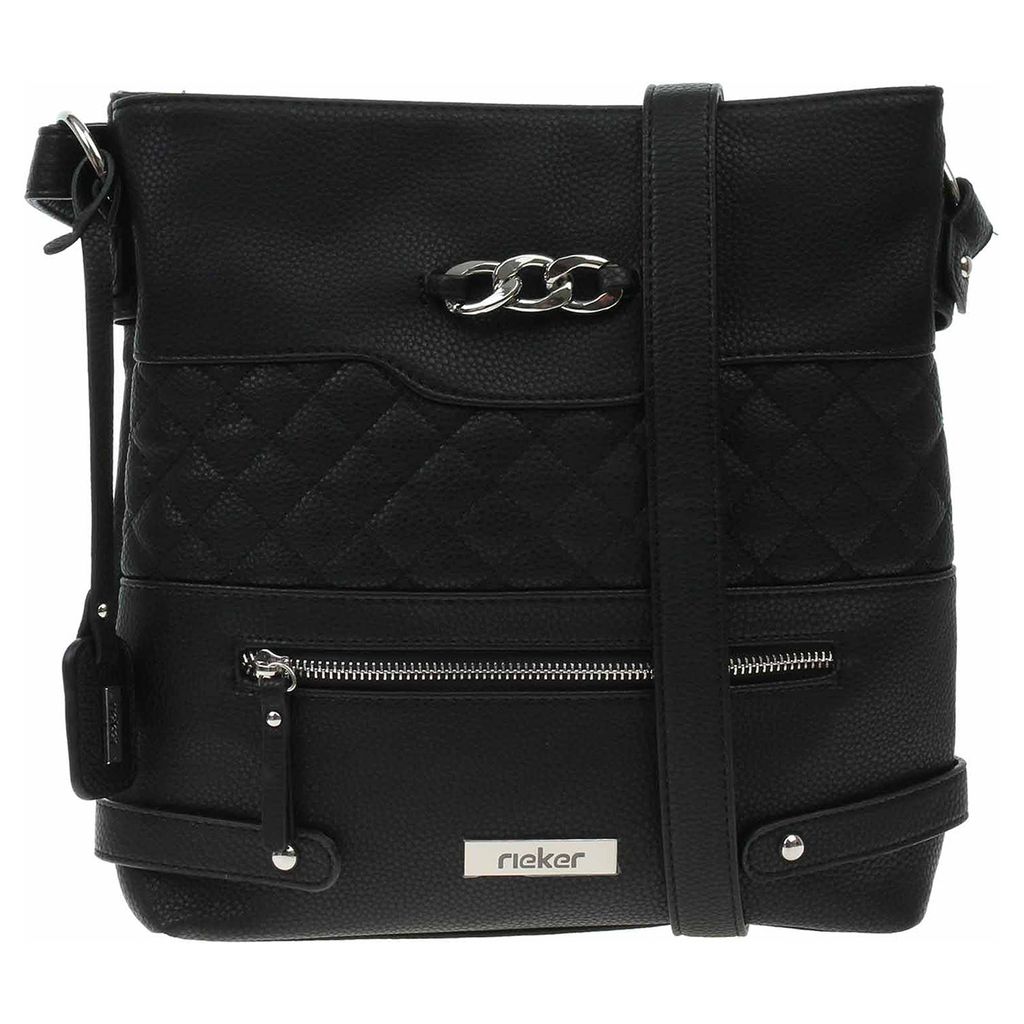 Rieker Damen Crossbody Bag – Schwarz, Verstellbarer Riemen, Praktisch & Trendig