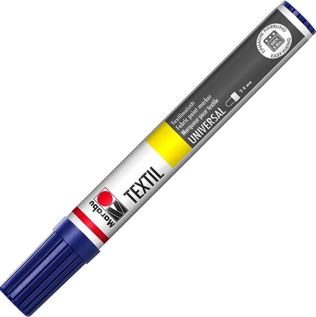 A single Marabu Textil Painter fabric paint marker is shown against a white background.
