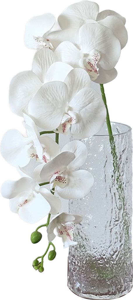Künstliche Mottenorchideen, 9 Köpfe, realistische Kunstseide, Hochzeitsfeier, Home-Office, Tischdekoration, Kunst-Phalaenopsis, Blumenzweig