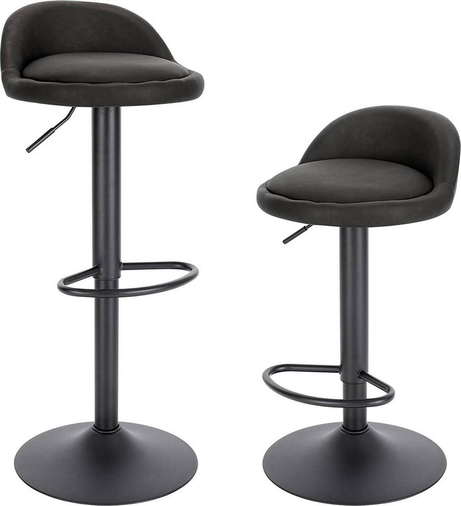EUGAD Barhocker 2er Set, 360° Drehstuhl, höhenverstellbar, Produktbild 