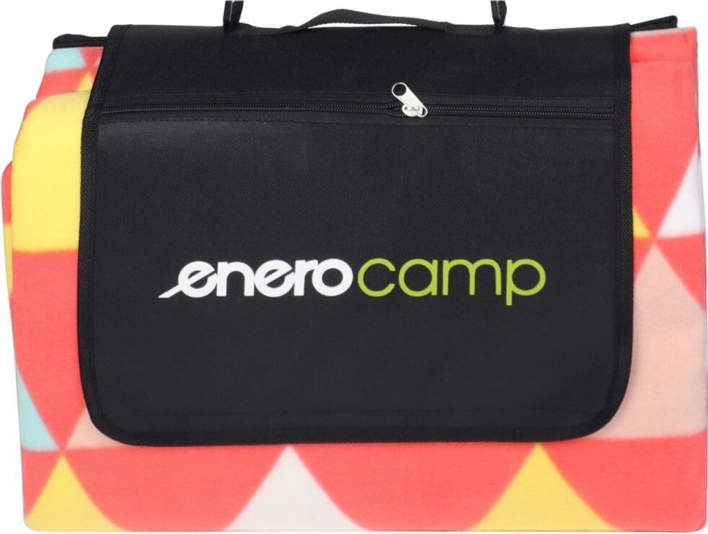 ENERO SPRING ORANGE Picknickdecke mit ALU-Bezug, 200x180 cm