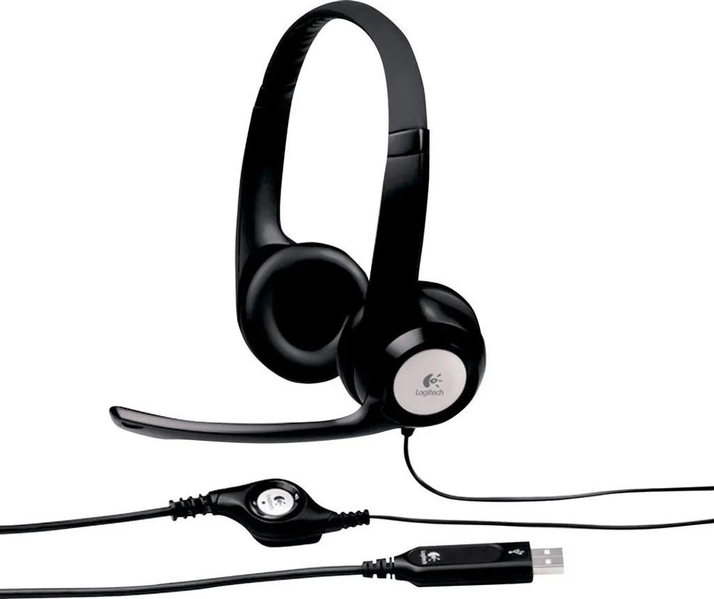 Casque USB Confortable Logitech ClearChat avec Microphone Ajustable