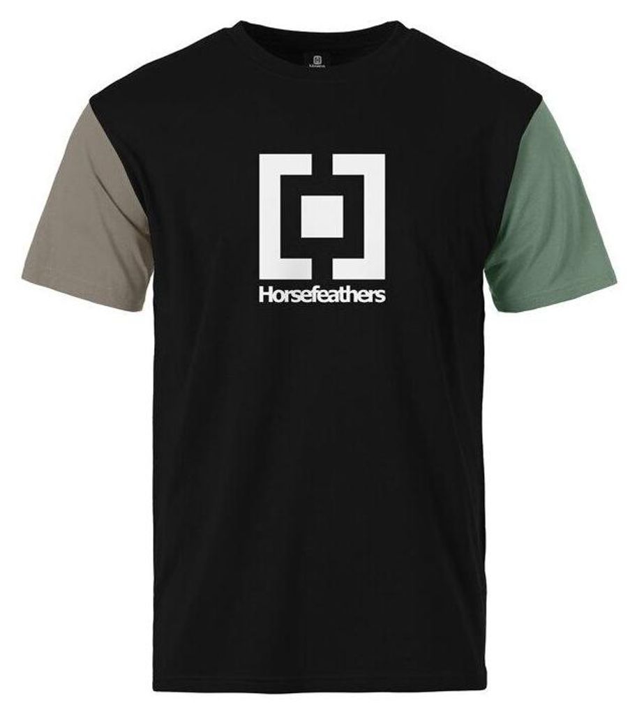 Horsefeathers Mehrfarbiges Basis-T-Shirt in Konfektionsgröße XXL