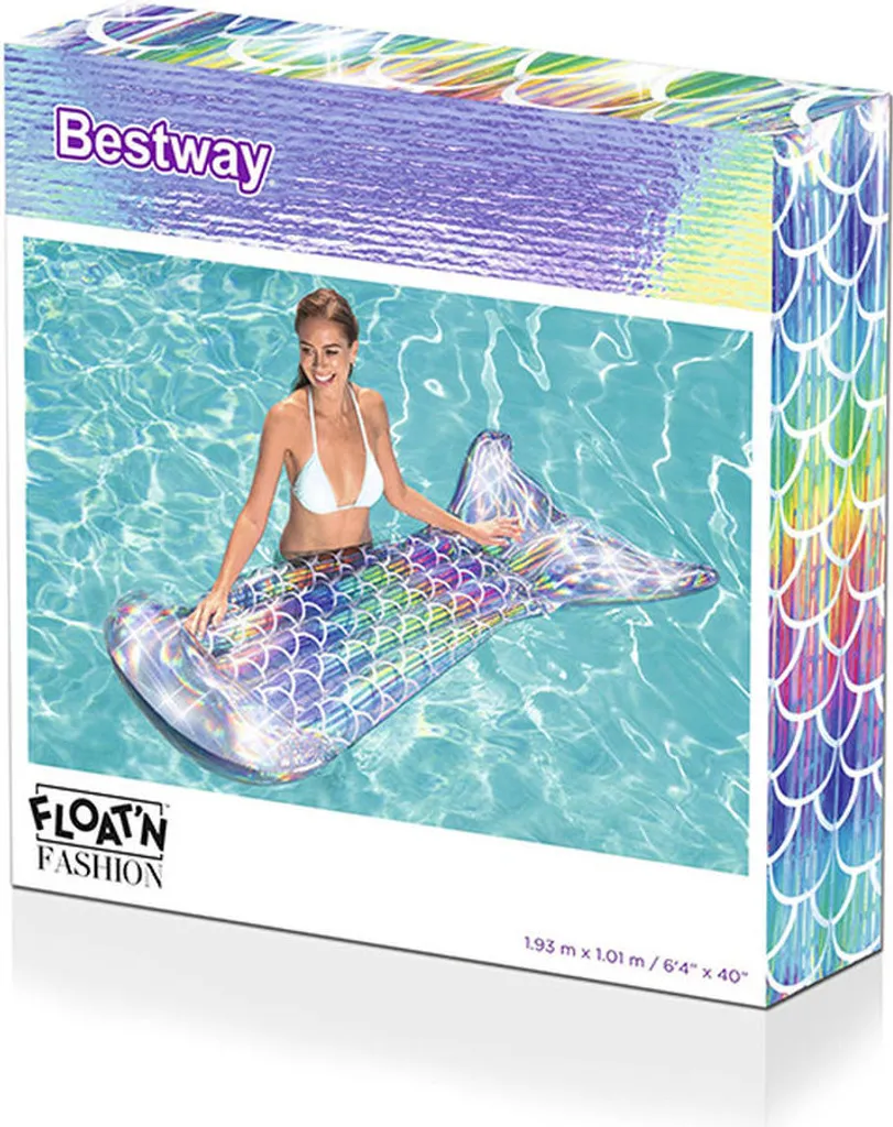 Bouée Géante Queue de Sirène Matelas Gonflable de Piscine Bestway - 26
