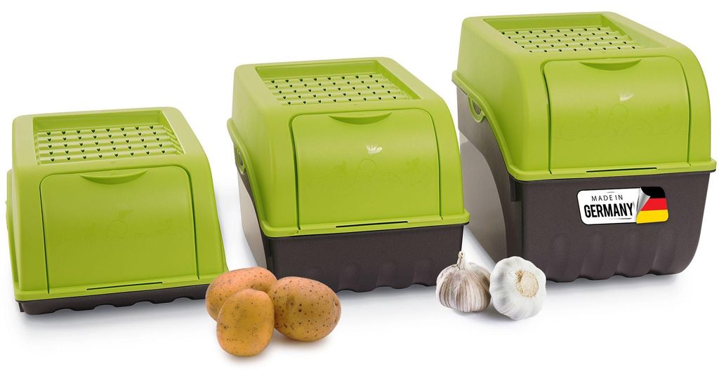 Novaliv Gemüsebox Set grün Kartoffel Aufbewahrungsbox Produktbild 