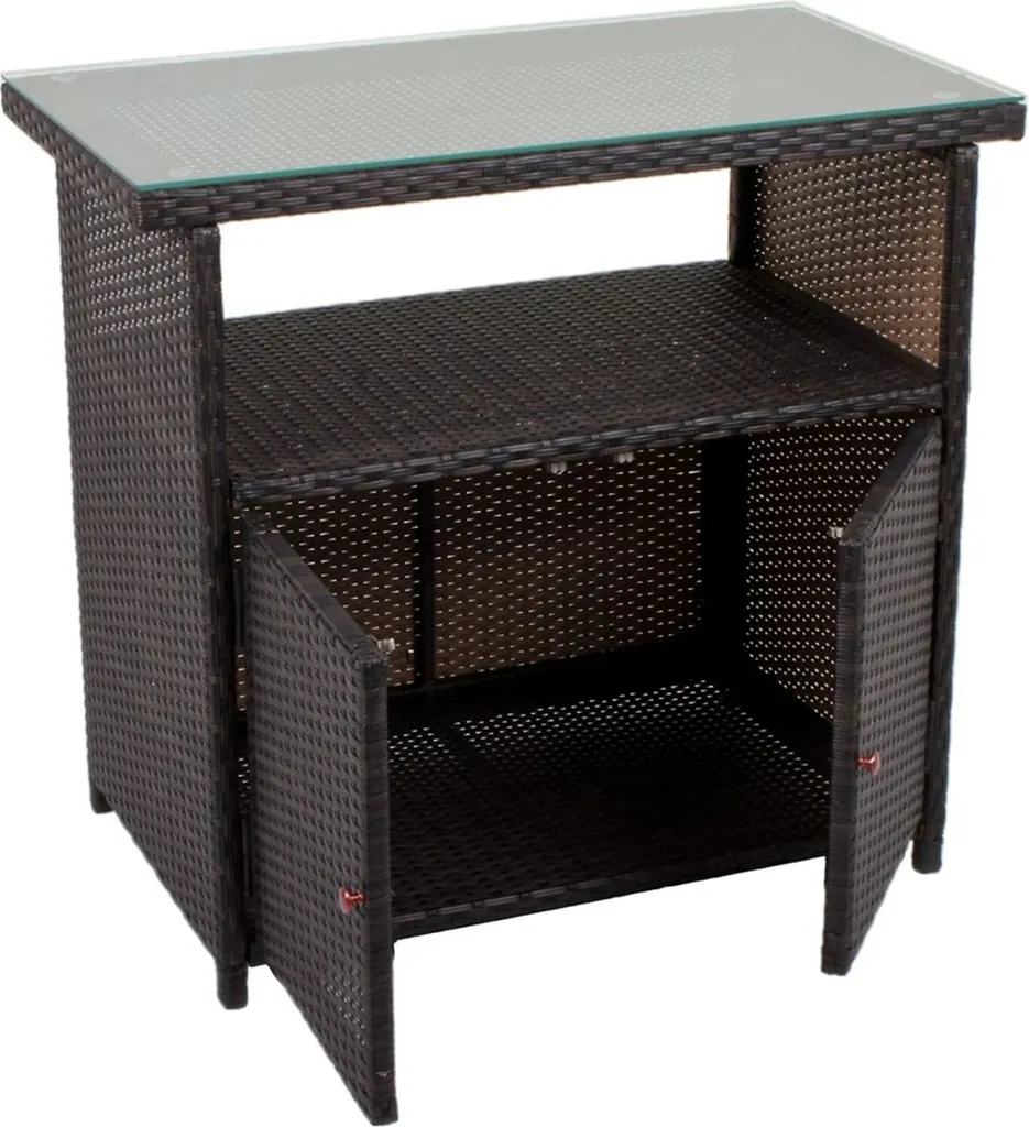 Meuble de rangement extérieur Padua - Commode bois café anti-encombrement