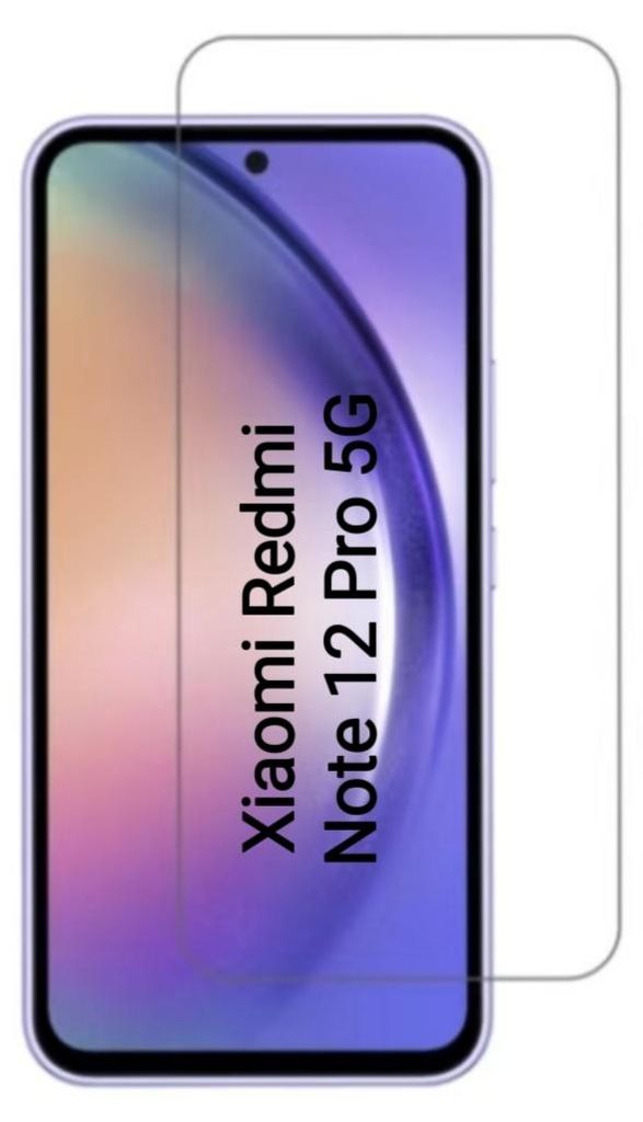 CLM-Tech Displayschutzfolie kompatibel mit Xiaomi Redmi Note 12 Pro 5G Panzerfolie Panzerglas Crystal Clear Displayschutz 9H Glas Displayfolie Schu...