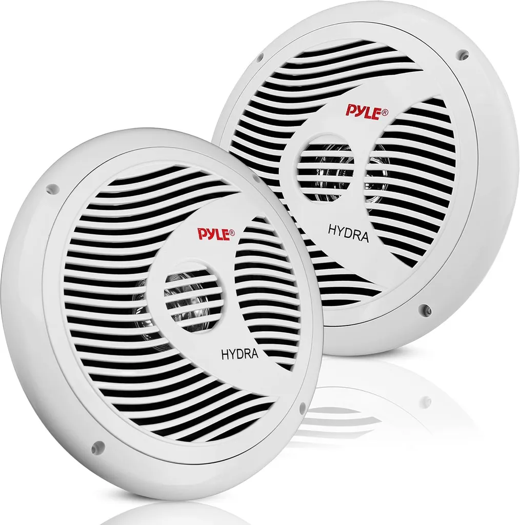 Pyle PLMR60W Altoparlanti Marini 6,5 Pollici 150W | Casse Nautiche Bianche