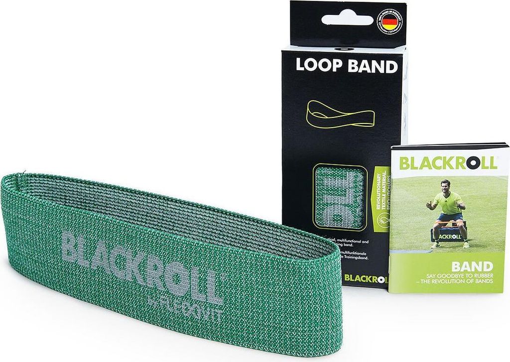 Blackroll Loop Medium, Zielony, Średni, 1 szt., Tkanina, Zdjęcie produktu 