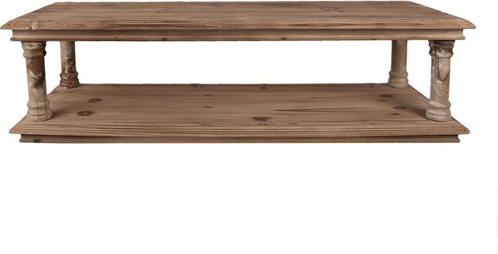 Clayre & Eef Wandregal 105x35x29 cm Braun Holz