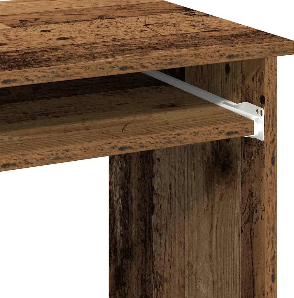 SYFAX™ Scrivania Professionale Compatta Legno Vecchio 84x40 cm - 8