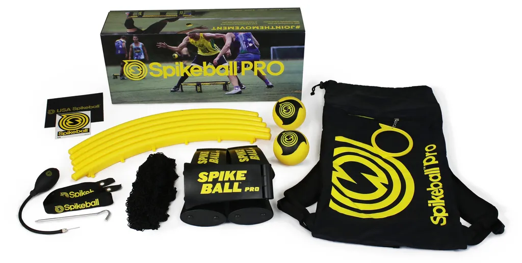 Spikeball Pro avec Filet Ajustable et Balles Texturées Grip Amélioré - 9