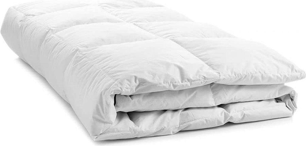 Natürliche Decke Bettdecke 80% Daunen 135/200 1,60 kg Weiss Produktbild 