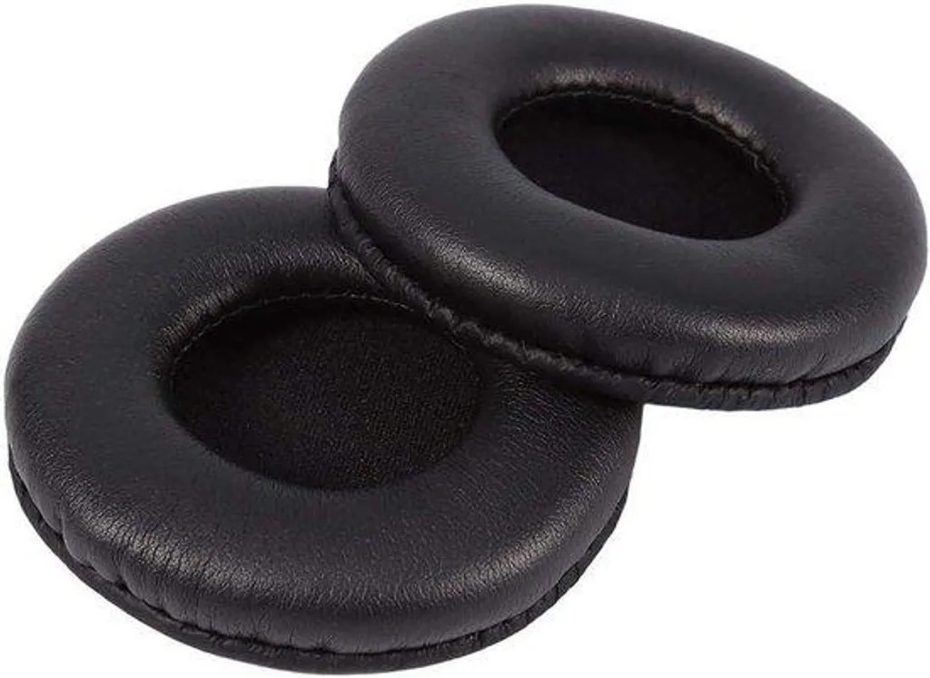 Paire de Coussinets de Remplacement 75mm en Similicuir pour Casque Audio
