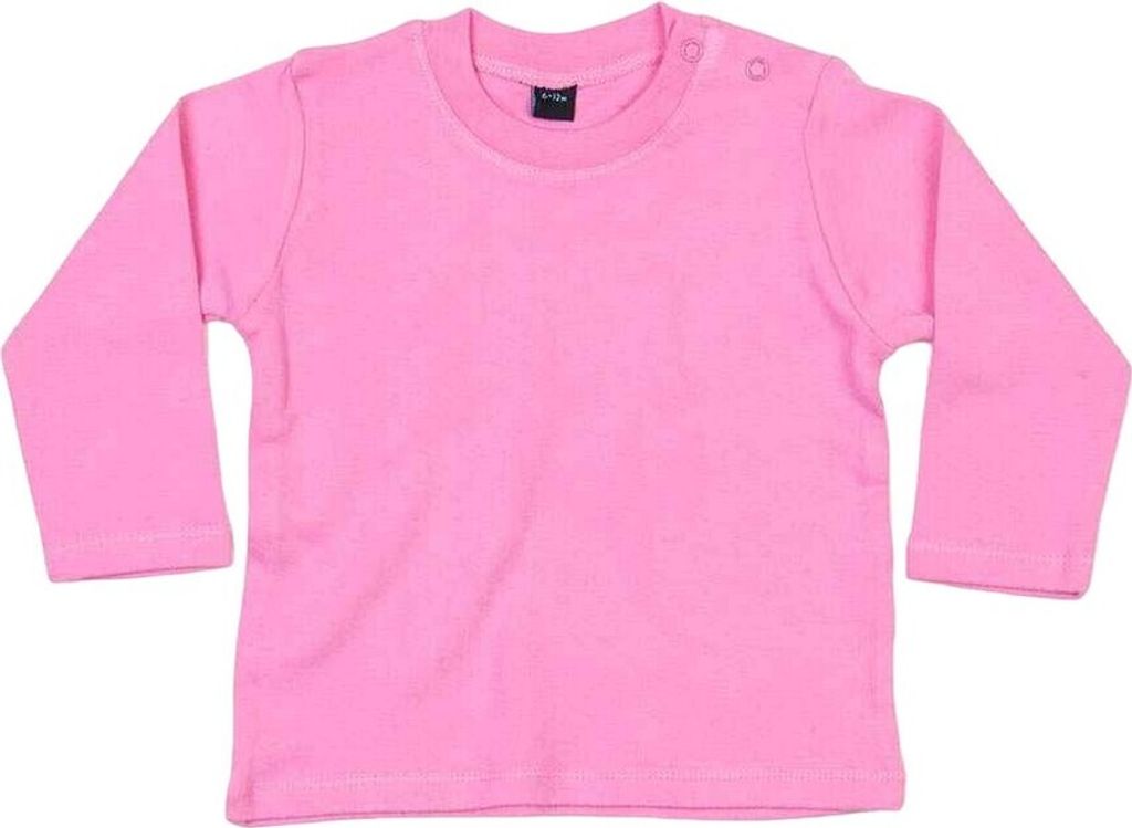 Babybugz - T-Shirt für Baby Langärmlig RW9106 (92) (Bubblegum Rosa)