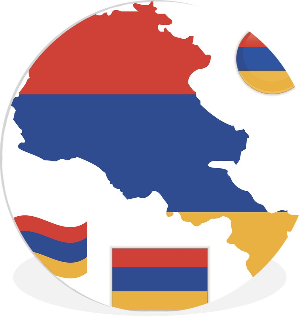 MuchoWow - Wand-Kreis - Wohnzimmer - Bild - Runde - Wanddeko - Dibond - Kunstdrucke