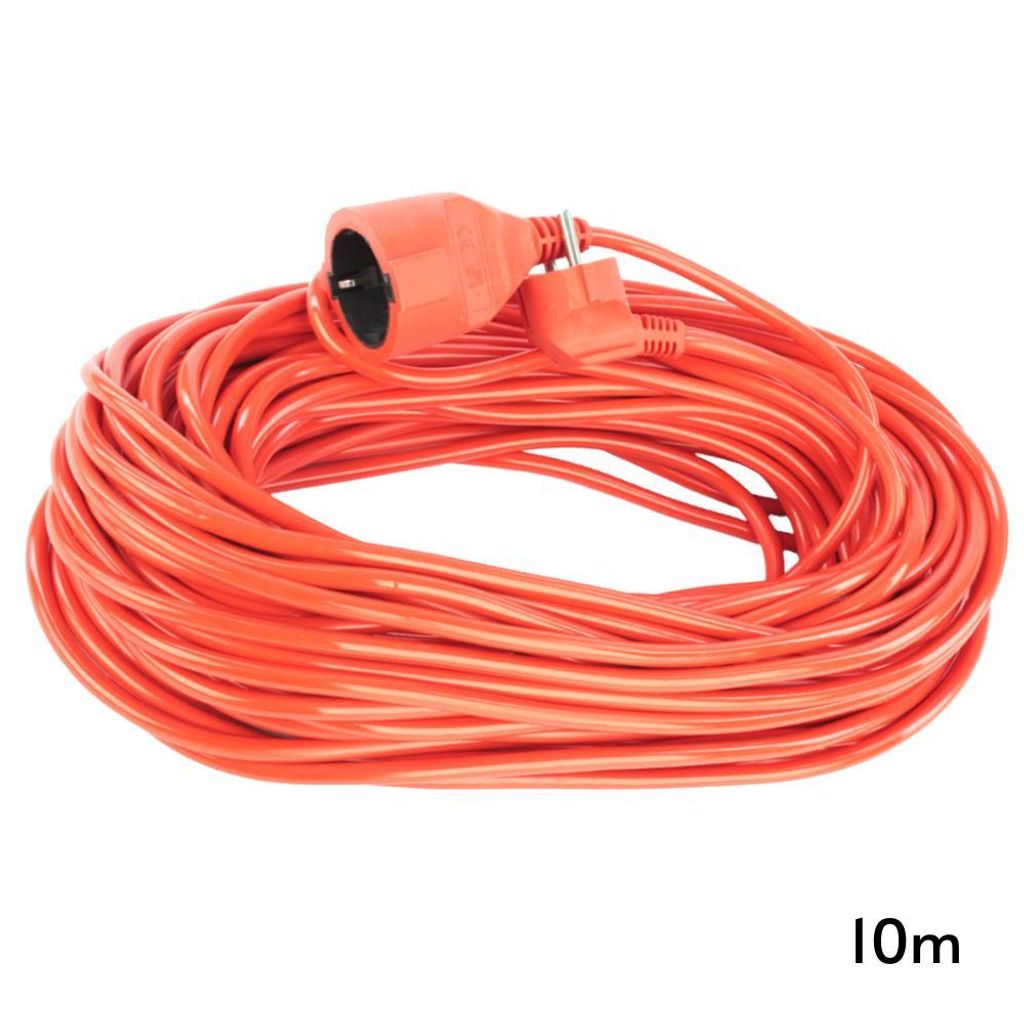Verlängerungskabel 10 m IP44 Stromkabel Außen orange robust Baustellenkabel