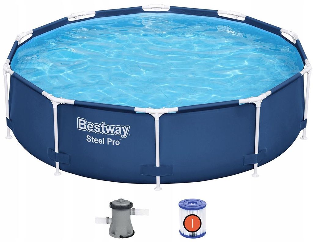 Basen Ogrodowy Bestway Stelażowy Steel Pro z Pompą 305x76 Zdjęcie produktu 