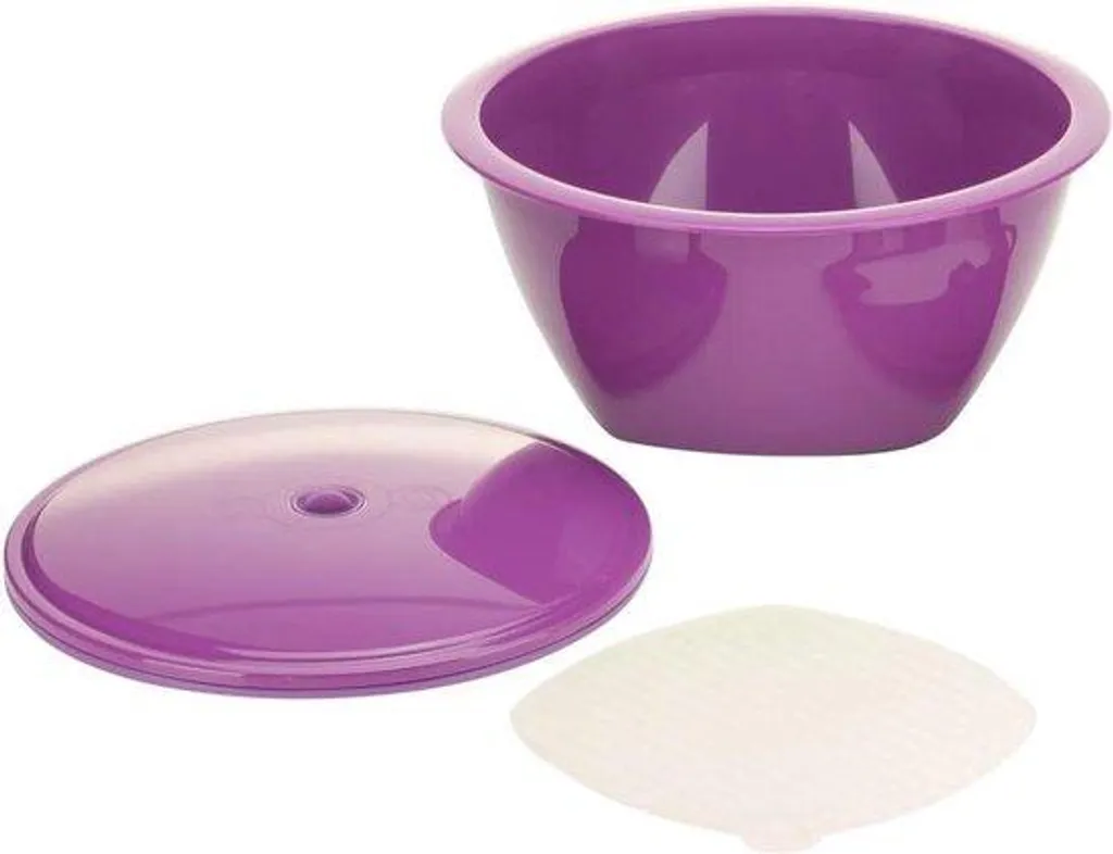 Bol de Préparation Micro-ondable Violet Adapté aux Mandolines V5 et V3