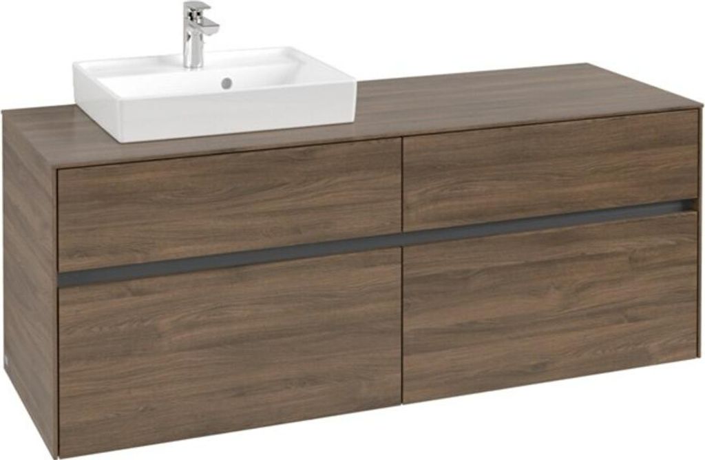 V&B Waschtischunterschrank Collaro 140x54,8x50cm, WT links, arizona oak
