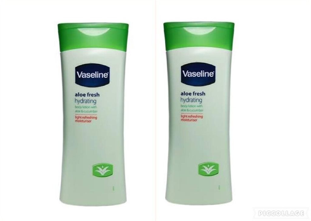 Vaseline Aloe Fresh Body Lotion mit Aloe und Gurke leicht erfrischend feuchtigkeitsspendend 2 x 200ml