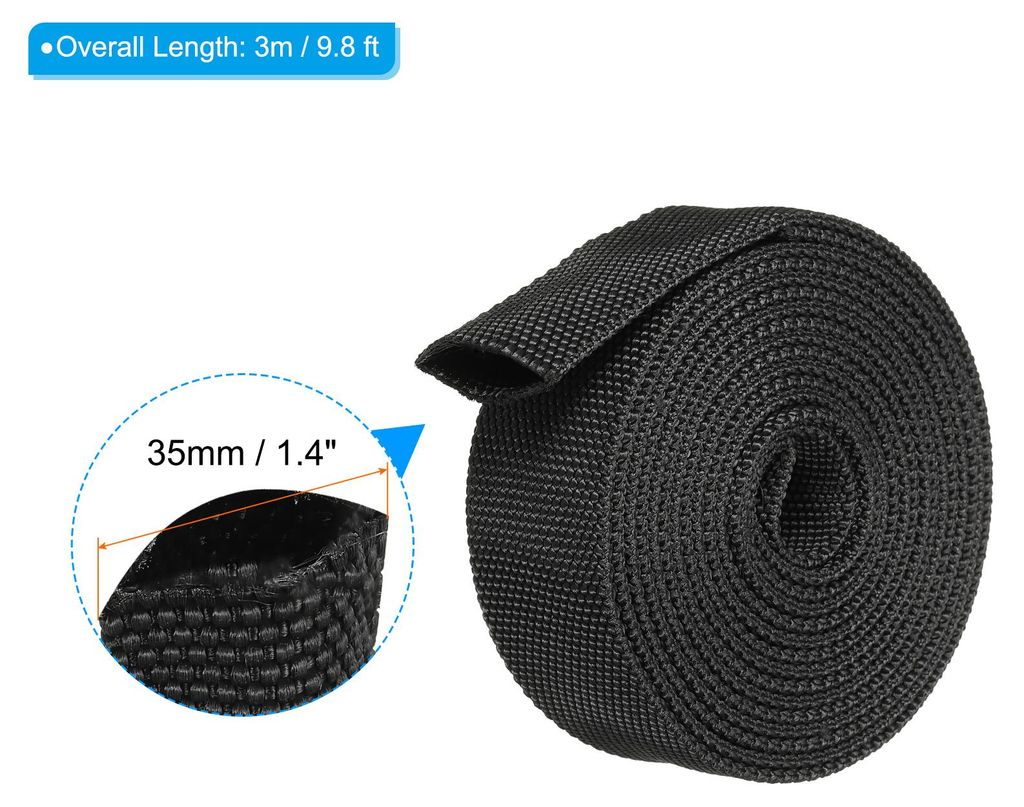0.8" ID 10FT Nylon Schš¹tzende Schlauch Hš¹lse Kabel Cover Mantel Schutz fš¹r Schwei?en WIG Hydraulisch Schlauch Schwarz