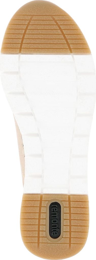 Remonte Damen Sneaker in Weite G Textil Reißverschluss Schnürer R6700, Größe:37 EU, Farbe:Gold