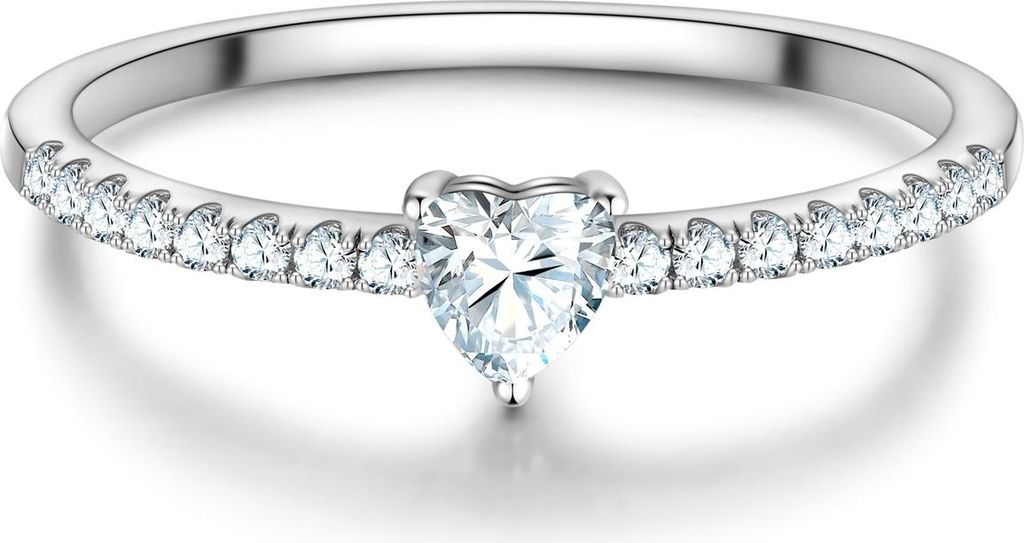 Trilani Ring Herz Sterling Silber Zirkonia 50030168 58