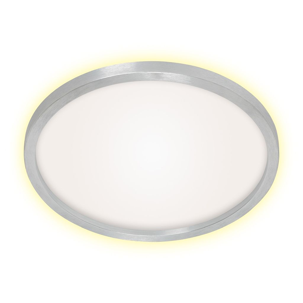 Briloner LED Panel Cadre alu Ø 42,5 cm warmweiß, Backlight-Effekt