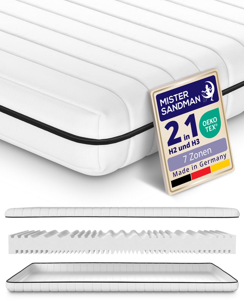 Ortopedická matrace ze studené pěny se 7 zónami | 140x200 Obrázek produktu