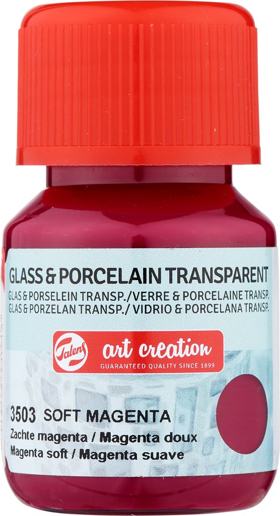Talens Art Creation Glass und Porzellan Transparant Flasche 30 ml Magenta Soft 3503