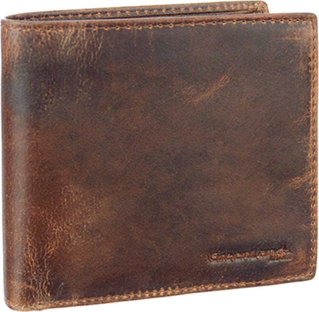 GreenLand Nature Leder Geldbörse Montana Wallet RFID Brown braun