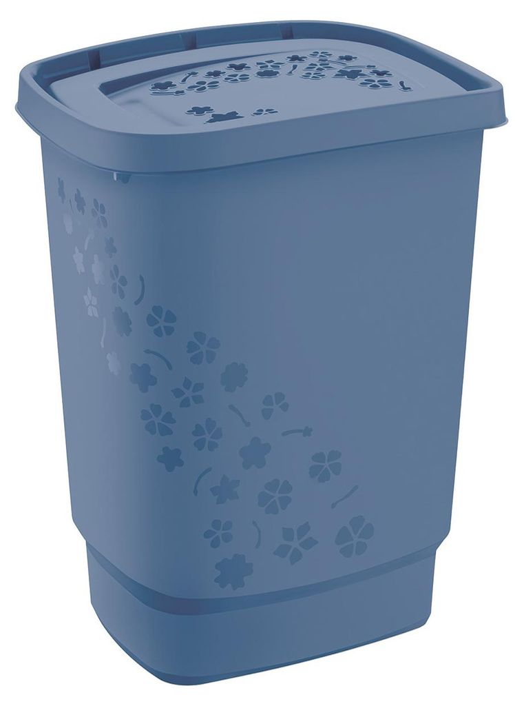 Raccoglitore per biancheria Rotho 55 L Flowers - Cesto per Immagine del prodotto 