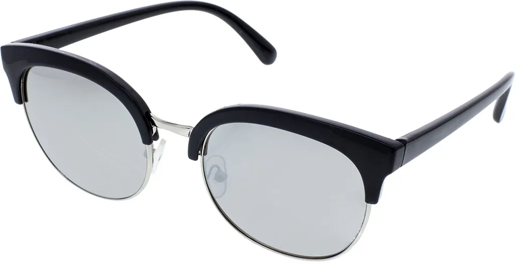 Occhiali da Sole Professionali Semi-Frame Marrone Lenti Blu