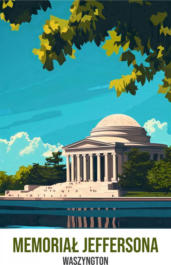 Plakat 39,5x55cm Jefferson-Gedenkplakat