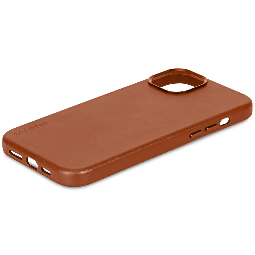 Recensione Decoded Back Cover iPhone 15 Plus Tan Leather MagSafe - 5