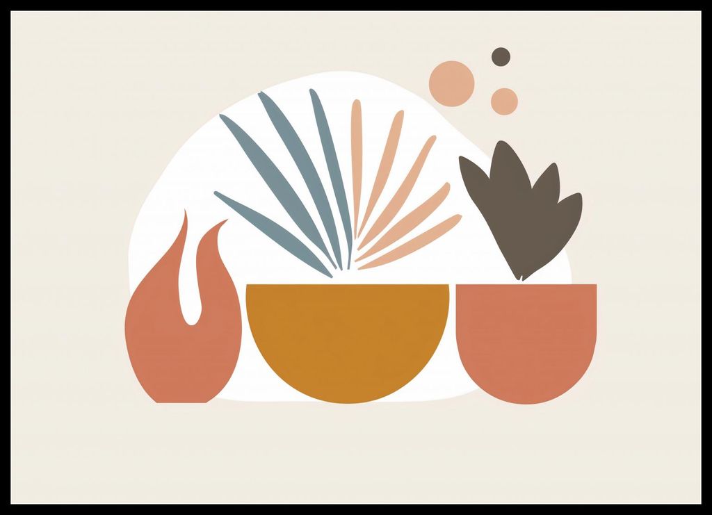 Plakat 70x50cm Pflanzenpalette