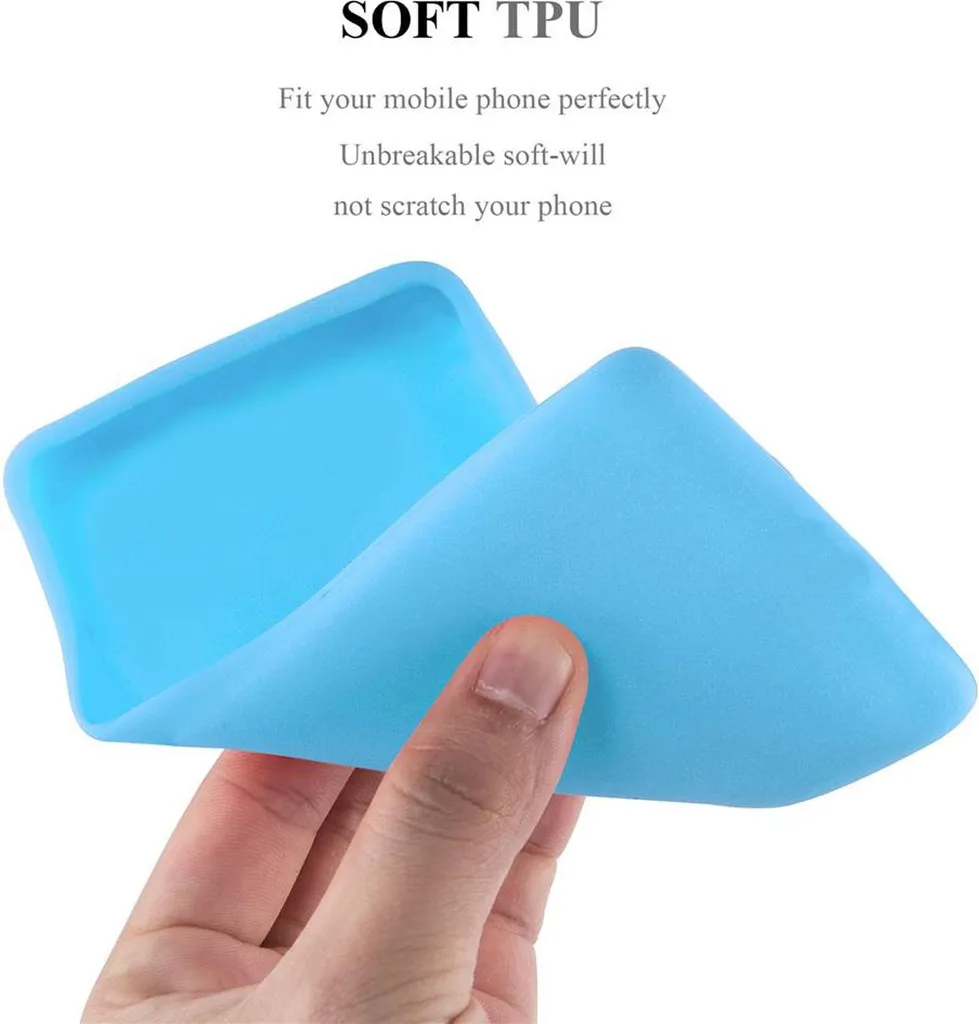Cadorabo Cover Morbida Per LG K10 2017: Custodia In Silicone TPU Candy Blu Scuro - Sottile, Antiurto E Protettiva