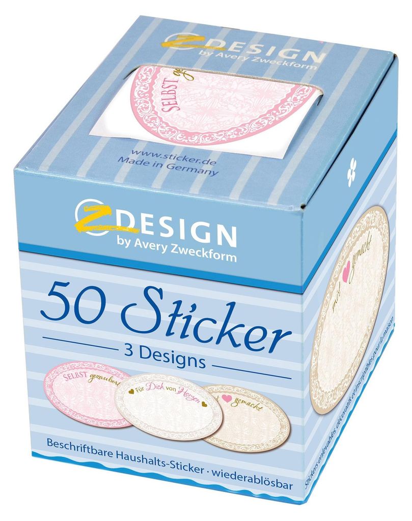 AVERY Zweckform ZDesign Sticker auf Rolle Selbst gezaubert Produktbild 