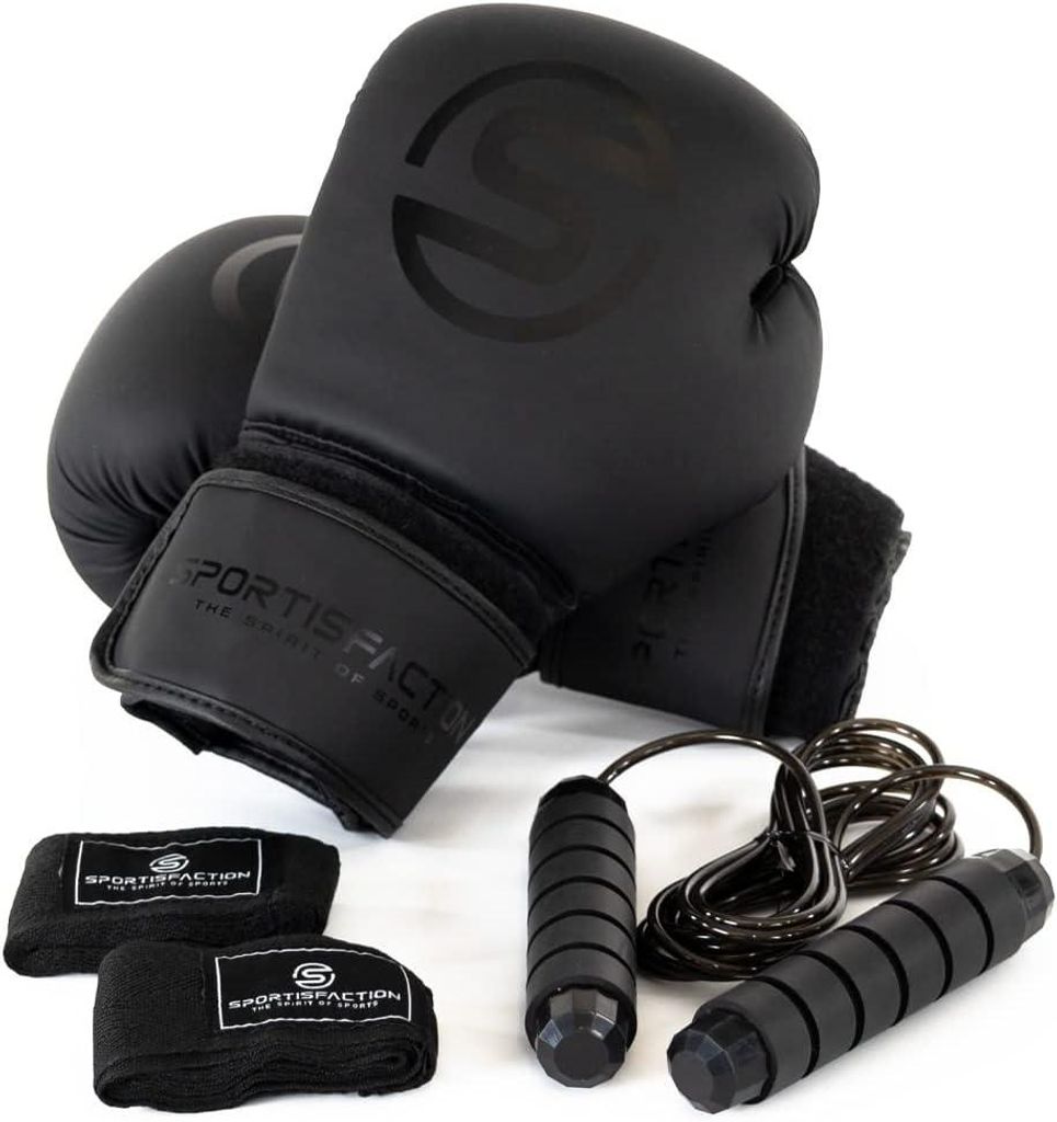 Guantoni da boxe Sportisfaction 12 oz Set incl. bendaggi e Immagine del prodotto 